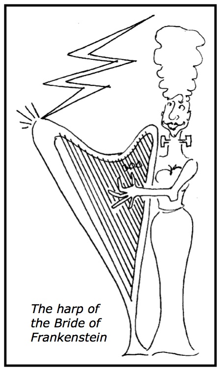 Harp of the Bride of Frankenstein from "Gurl's Guide to Amplification"