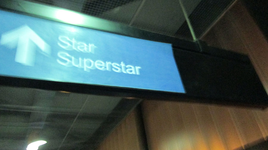 Superstar Ferry Sign