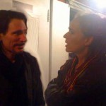 Steve Vai and Deborah Henson-Conant meet backstage in Boston