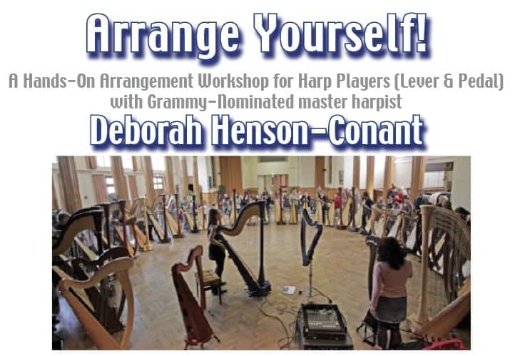 San Diego Area – Harp Workshop at MoMM – “Arrange Yourself” with Deborah Henson-Conant at Museum of Making Music