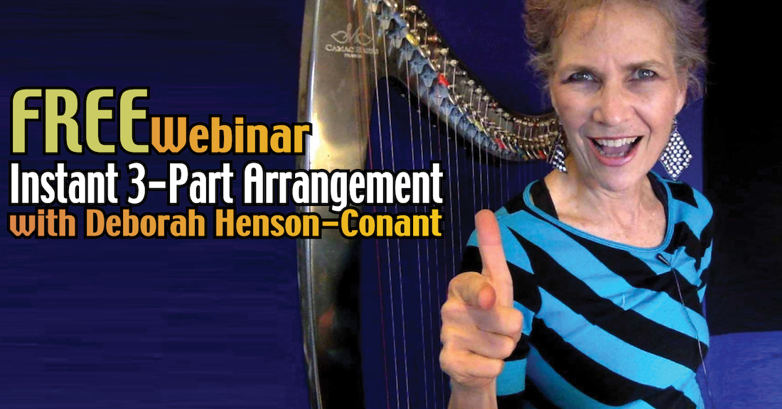 Instant 3-Part Arrangement Formula – FREE Webinar for Harp Players